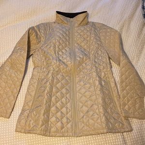 Lands End NWT Quilted Women’s Jacket Size Small Tan Dark Sand